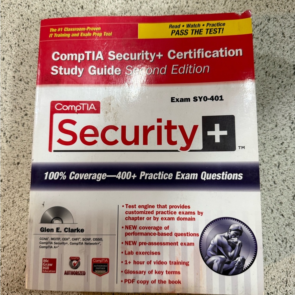 CompTIA Security+ Certification Study Guide for Exam SY0-401 with Training CD